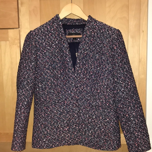 J. Crew Jackets & Blazers - J Crew Multicolor Metallic Tweed Jacket